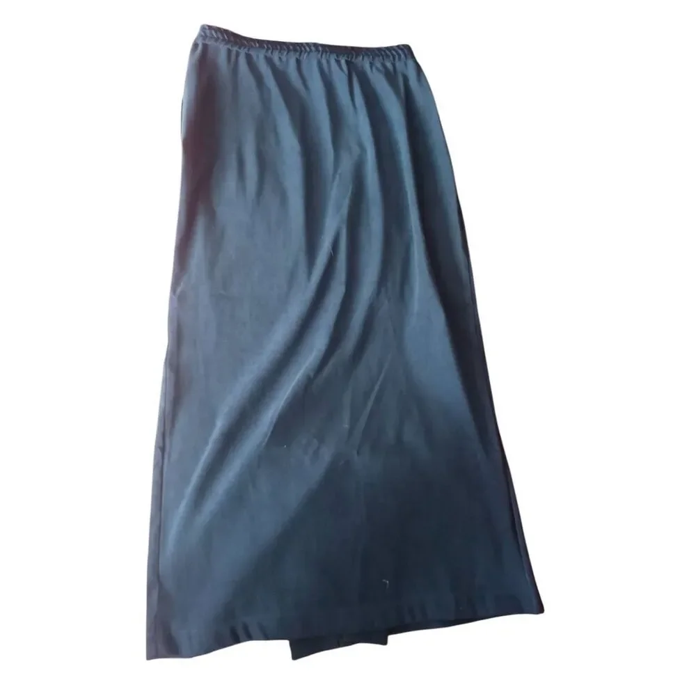 Vintage suede feel full length western walking skirt